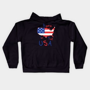 Born in the USA Kids Hoodie